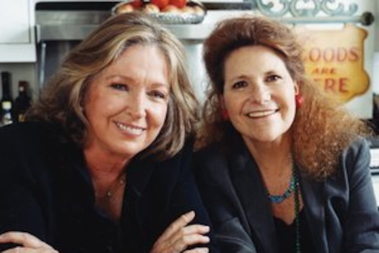 Authors Julee Rosso (left) and Sheila Lukins gave away the secrets of the best-selling dishes at their Upper West Side market.