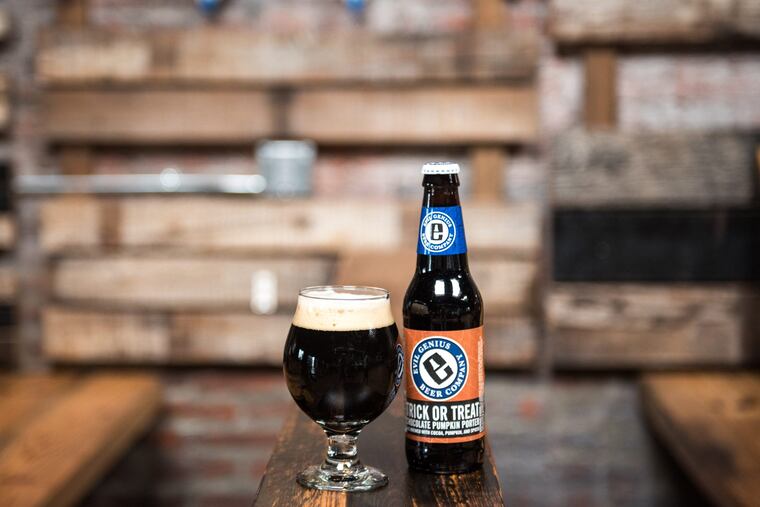 Pumpkin meets chocolate in Evil Genius's seasonal 7.8% ABV porter.