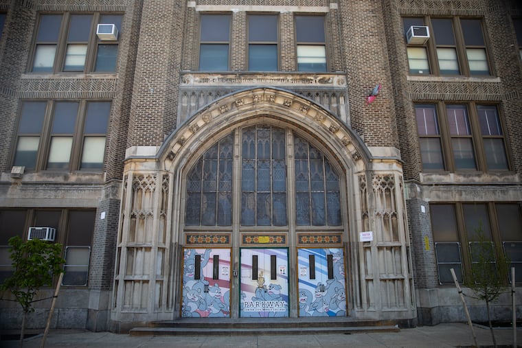 The outside of Parkway Center City Middle College High School, on N. 13th Street. A former teacher is accused of sexually assaulting a student between 2006 and 2010, when the school was known as Parkway Center City HS.