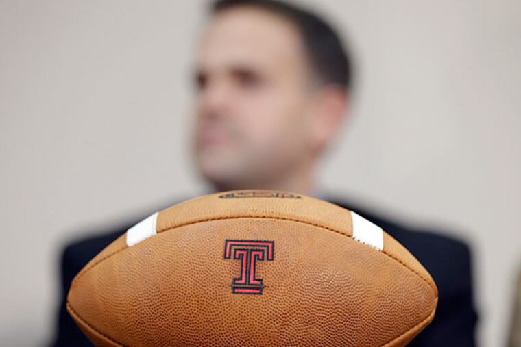 Temple head coach Matt Rhule. (AP Photo/Matt Rourke)