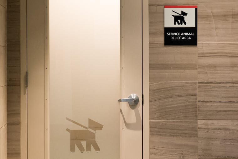 A new permanent facility for travelers with service dogs has opened at Philadelphia International Airport.(Courtesy of PHL)