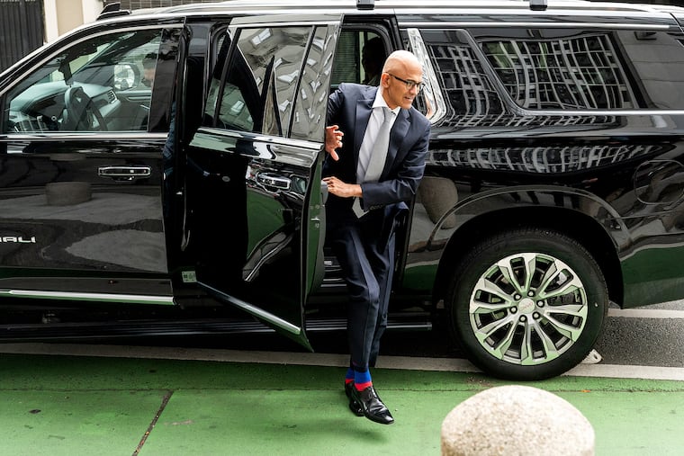 Microsoft CEO Satya Nadella arrives at the Phillip Burton Federal Building and U.S. Courthouse in San Francisco, in June.