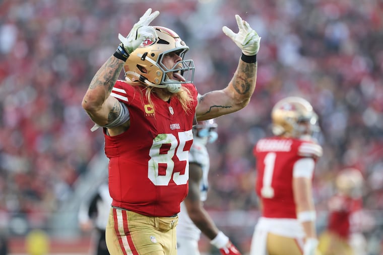 Will George Kittle lead all receivers in yards on Sunday?