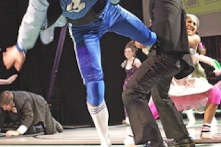 In the midst of a skirmish in "PROM," partier David Roy makes a run for it.