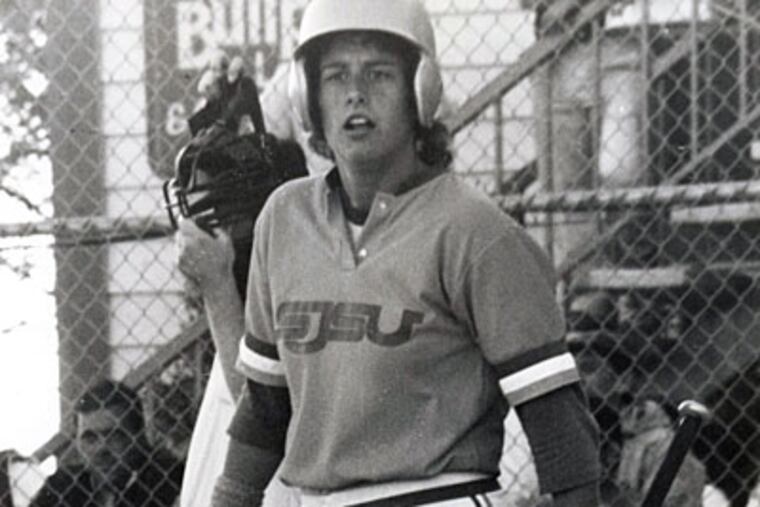 Kim Green, daughter of former Phillie Dallas Green, played in organized baseball leagues until she was 16 and played softball in college. (Family photo)