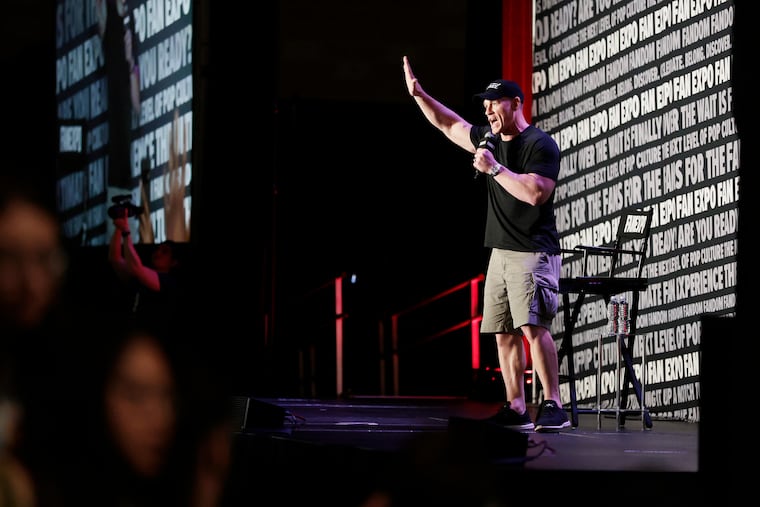 WWE wrestler John Cena hosted a “Live and Unfiltered” Q&A at the Pennsylvania Convention Center on Saturday. Cena is retiring after 25 years of pro wrestling.