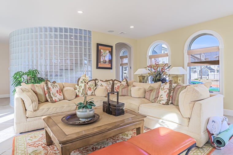 The living room at 112 S. Rumson Ave., Margate.