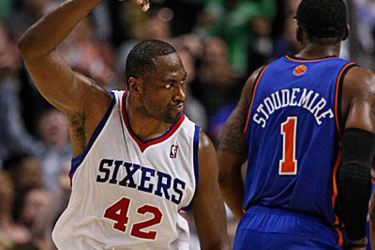 Elton Brand scored a game-high 33 points against the Knicks, his highest total ever as a Sixer. (Ron Cortes / Staff Photographer)