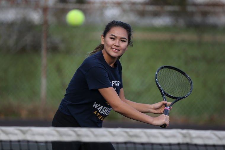 George Washington tennis star Eliza Askarova.