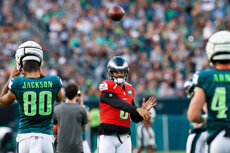Eagles fans are likely to see quarterback Marcus Mariota in preseason action on Saturday night. Nick Sirianni is mum on whether Jalen Hurts will play.