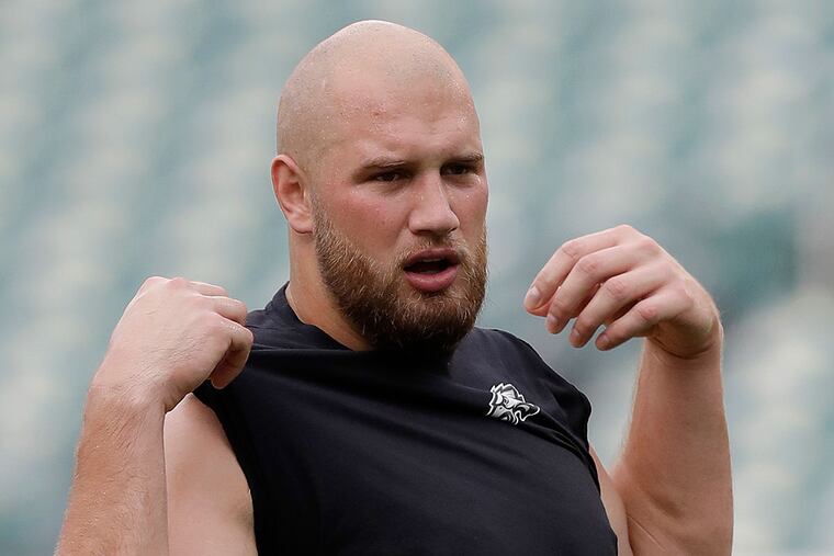 Eagles tackle Lane Johnson.