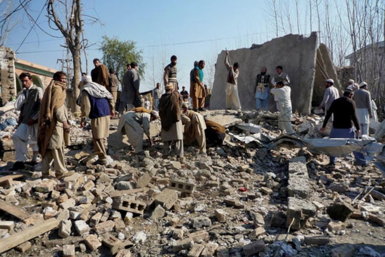 As an elegant hotel reopened in Islamabad, residents of the Buner district northwest of the capital combed the wreckage of a polling place where a bomb killed at least 36 people yesterday.