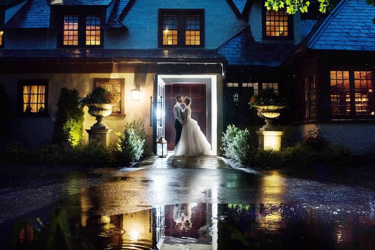 Rebecca Gustafson and David Raulfs at the Hotel du Village in Bucks County.