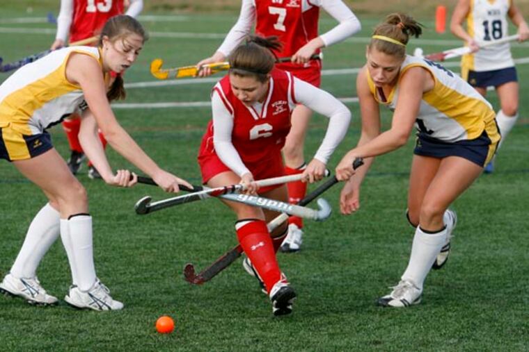 The Wissahickon field hockey team beat Abington, 6-1, on Monday. (Charles Fox / Staff Photographer )