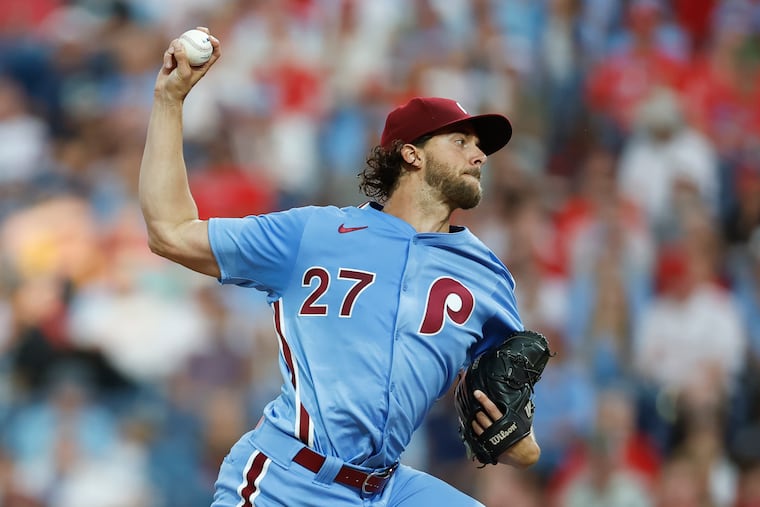 With 1,845 career strikeouts, Aaron Nola now only trails Steve Carlton (3,031) and Robin Roberts (1,871) on the Phillies' all-time list.