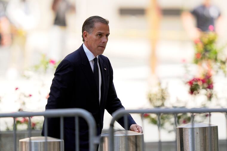 Hunter Biden arrives for a court appearance on Friday, May 24, 2024, in Wilmington, Del.