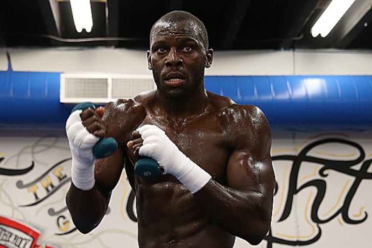Heavyweight boxer Steve Cunningham. (David Maialetti/Staff Photographer)