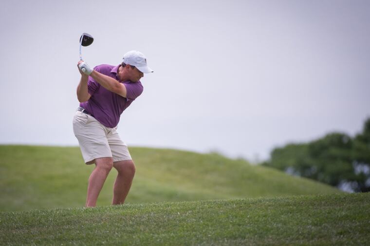 Gregor Orlando tees off at the Philadelphia Amateur Golf Tournament on June 15th. Orlando finished the Patterson Cup’s first round at 71.