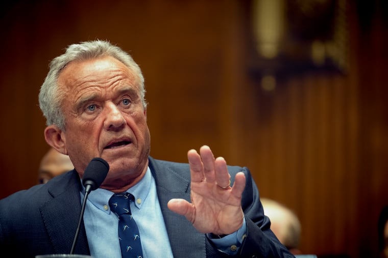 Health and Human Services Secretary Robert F. Kennedy Jr. addresses a Senate panel this month. MUST CREDIT: Marvin Joseph/The Washington Post