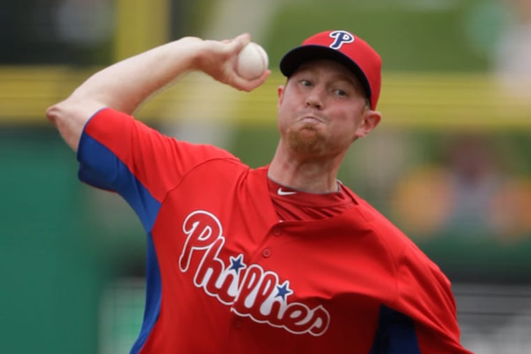 B.J. Rosenberg in action during an exhibition spring training baseball game against the Houston Astros, Saturday, Feb. 23, 2013, in Clearwater, in Fla. Houston won 8-3. (Matt Slocum/AP file)