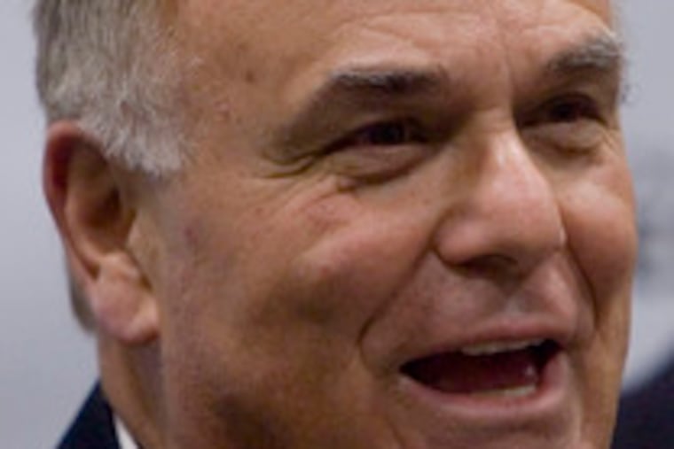 View of site of Chester's planned development (lower left corner), which will include a soccer stadium, townhouses and apartments, retail and office space, and a convention center.