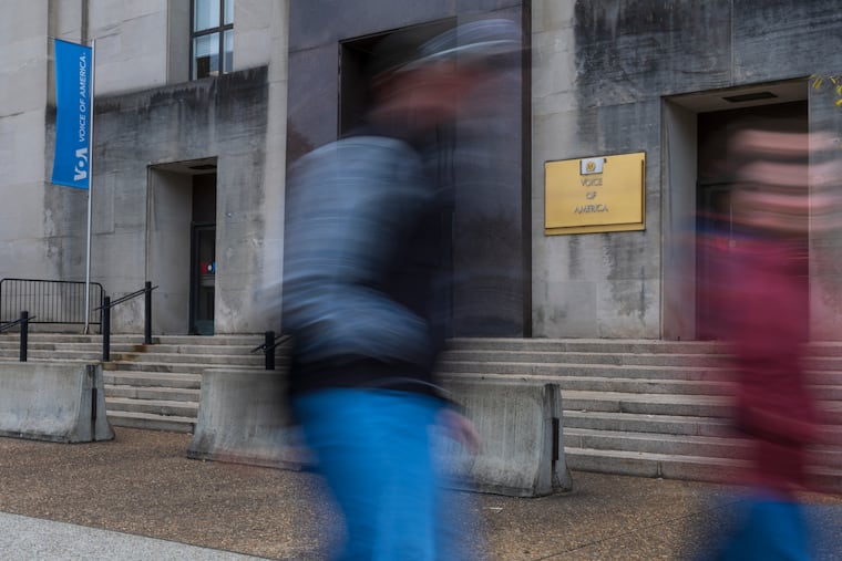 The Voice of America building in Washington.