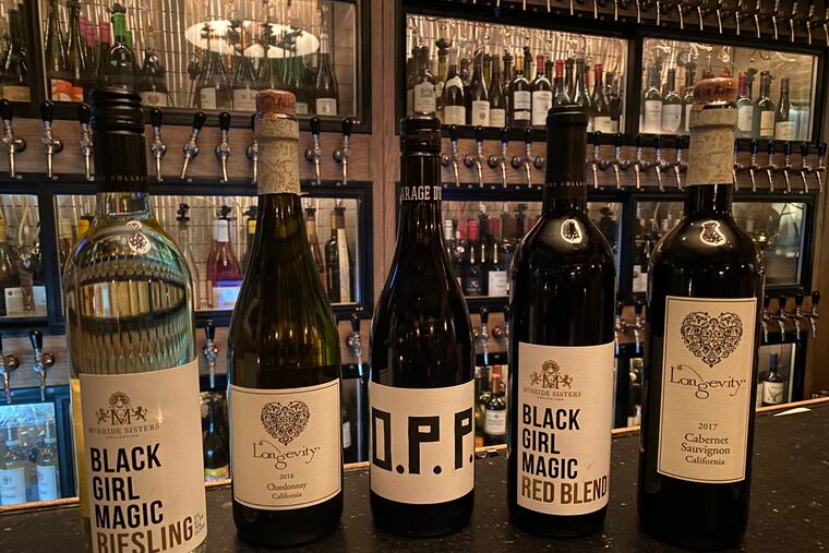 A flight of five wines from Black-owned wineries is being offered at Ristorante Panorama in Old City through the end of February.