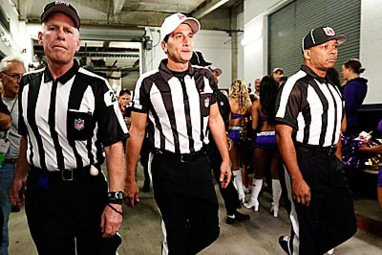 Union officials returned to action for the Ravens-Browns game Thursday night. (Patrick Semansky/AP)
