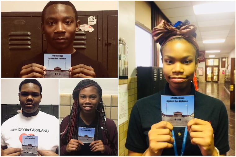 Parkway Center City Middle College students will be leading the way to #FillTheSteps Against Gun Violence this year.