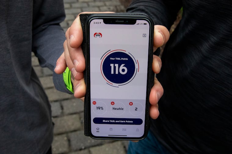 Ryan Frankel and Nate Wagner have created This App Saves Lives, which uses a point system to reward drivers for every minute they drive without distraction from their mobile devices.