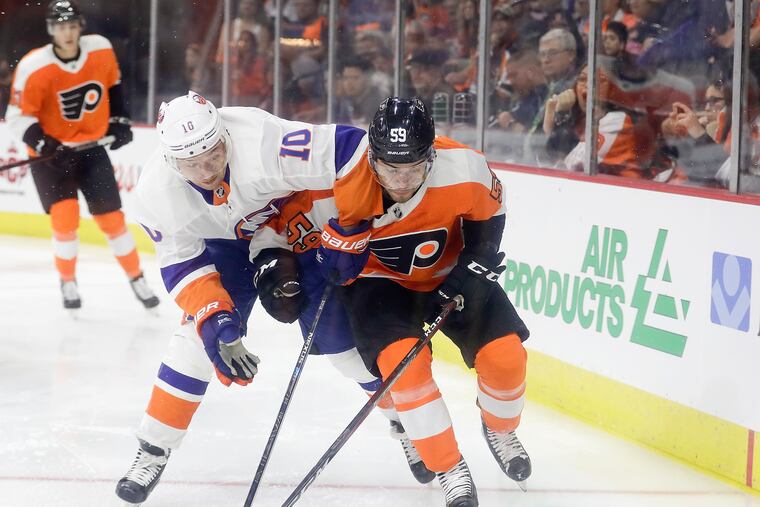 Flyers defenseman Mark Friedman (right) is headed to Pittsburgh, which claimed him off waivers Wednesday.