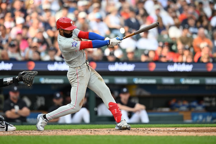 Derek Hill hit an RBI single against the Tigers in the fourth inning.