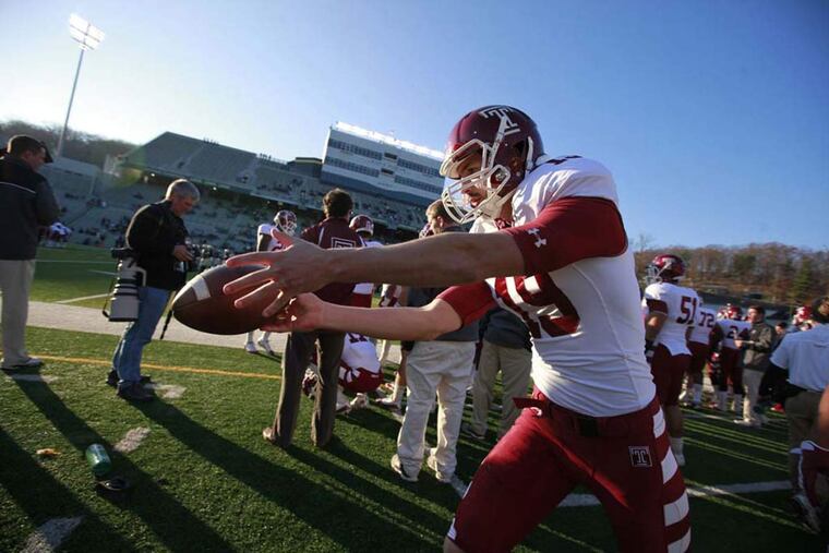 Temple's kicker Brandon McManus broke temple's kicking record against
Army.