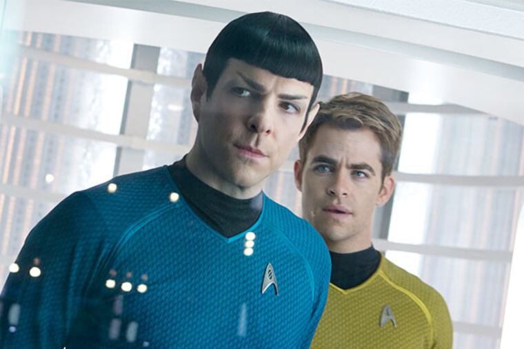 Zachary Quinto, left, is Spock and Chris Pine is Kirk in the latest installment of "Star Trek." (Photo / Zade Rosenthal, Paramount Pictures and Skydance Productions)
