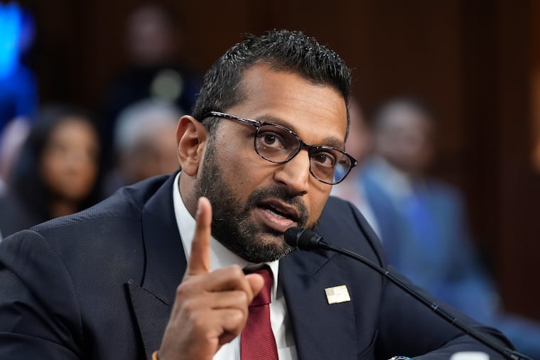 Kash Patel, President Donald Trump's choice to be director of the FBI, appears before the Senate Judiciary Committee for his confirmation hearing last month, at the U.S. Capitol in Washington.