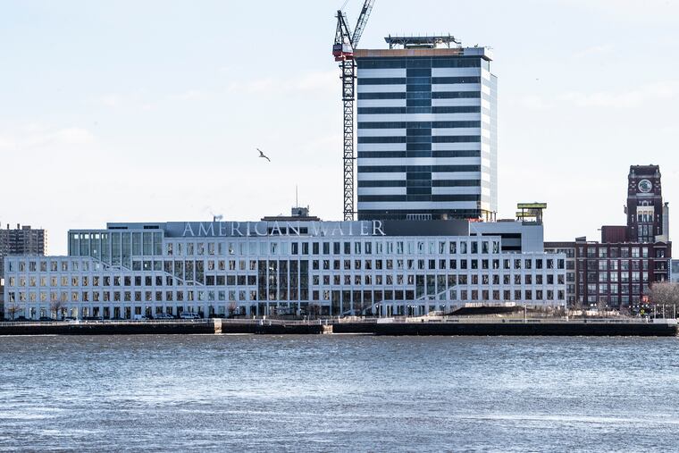 The Camden Partners Tower under construction adjacent to the new corporate headquarters of American Water. Elwyn plans a 53,000-square-foot administrative building nearby.