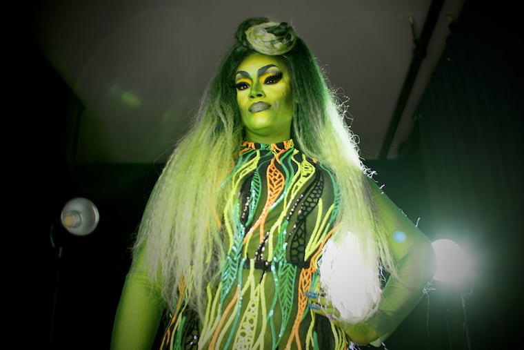 Cookie Diorio as Mabeline "Grinchester" Diorio. Photograph by Christopher Ash.