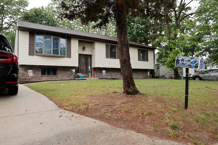 The Gloucester Township home where Brenda Spencer and Branndon Mosley are accused of confining and abusing Spencer's teenage daughter for years.