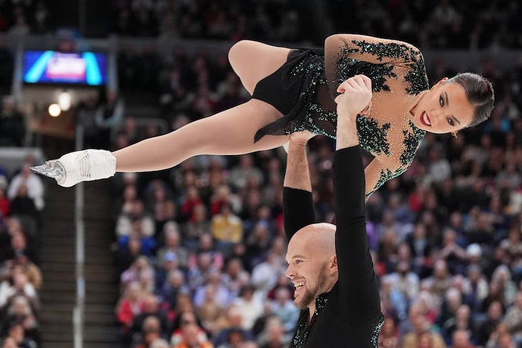 Ellie Kam and Danny O'Shea compete during the pairs free skate in January. 