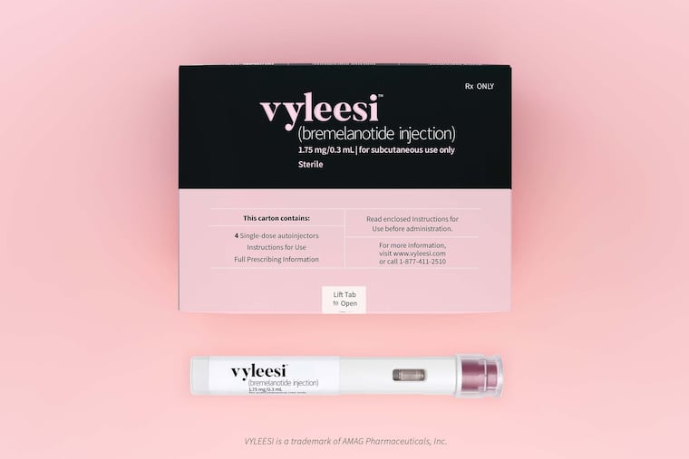 Vyleesi is the first FDA-approved as-needed treatment for premenopausal women who are distressed by low sexual desire.