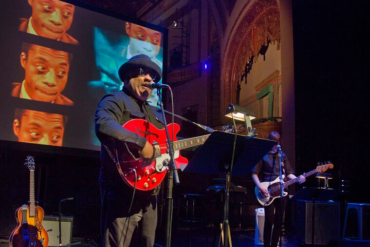 "Notes of a Native Song," created by Heidi Rodenwald (right) and the artist named Stew, is a "concert novel" arising from a rereading of James Baldwin, at the Wilma Theater, Thursday to next Sunday.