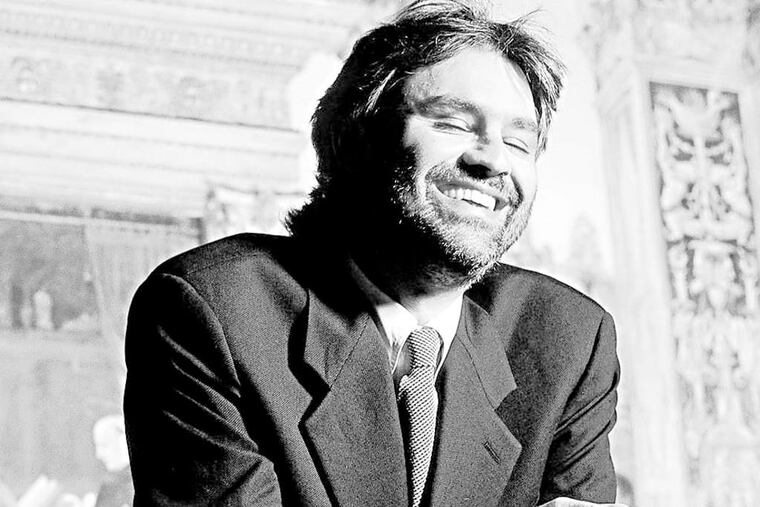 Singers Juanes , left, and Andrea Bocelli, above, will be among the performers on the Benjamin Franklin Parkway, with some acts yet to be named.