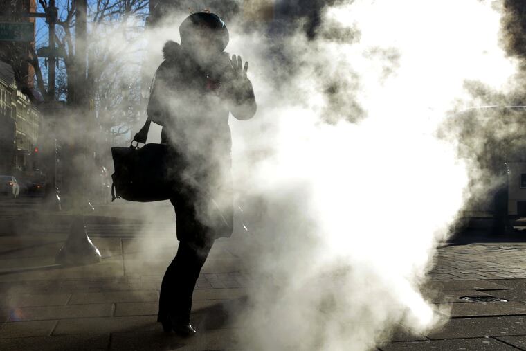 Cold weather in Philadelphia on Jan. 31.