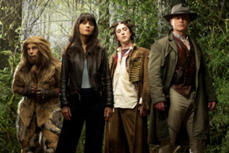 "Tin Man" features (from left) Raoul Trujillo as Raw; Zooey Deschanel, just about perfect as D.G.; Alan Cumming as Glitch, and Neal McDonough as Cain.