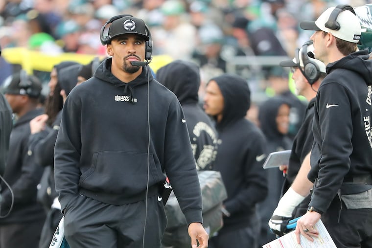 Jalen Hurts will start on Sunday against the Giants.