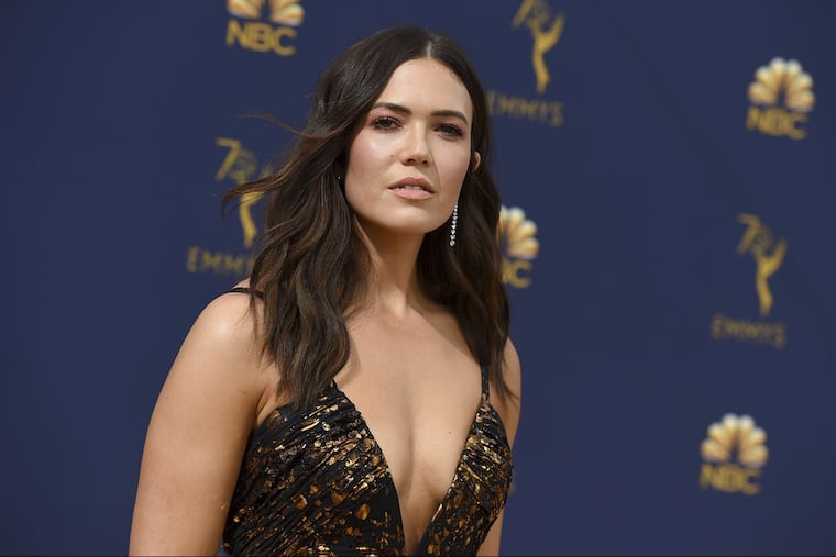 Mandy Moore arrives at the 70th Primetime Emmy Awards on Monday, Sept. 17, 2018, at the Microsoft Theater in Los Angeles.
