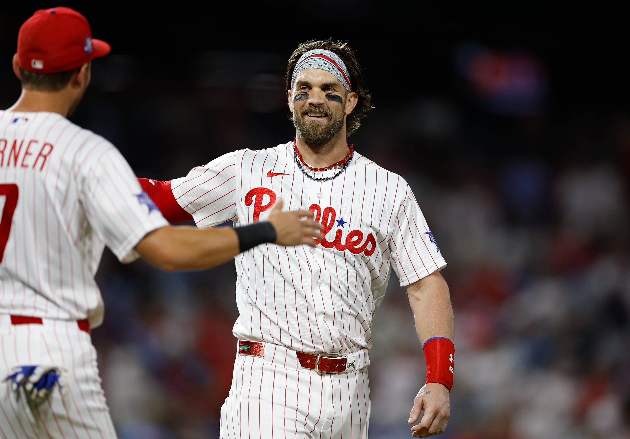 Bryce Harper takes Phillies’ leadoff spot with Trea Turner taking the day off; Brad Keller rejoins the team