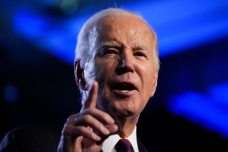 President Joe Biden speaks during a United Auto Workers' political convention on Jan. 24, 2024, in Washington.