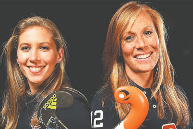 Local standouts Katie O'Donnell (left) and Lauren Crandall are keyplayers for the U.S. field hockey team.