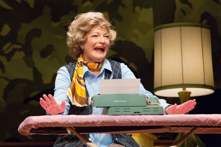 Licia Watson portrays author and humorist Erma Bombeck in Wit's End at the Bristol Riverside Theatre.
